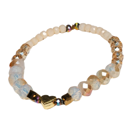 Gilded Affection Crystal Bracelet