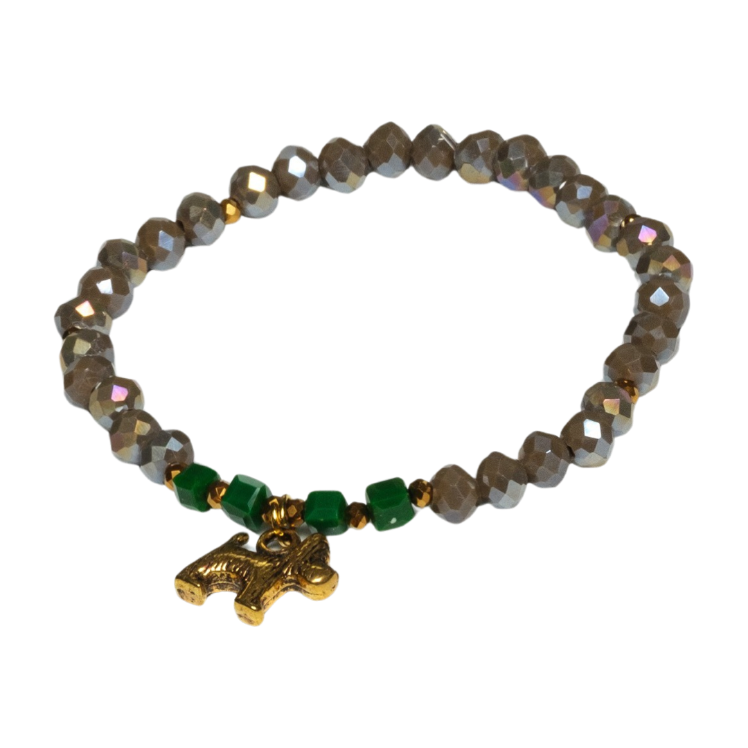 Golden Gleam Equestrian Bracelet